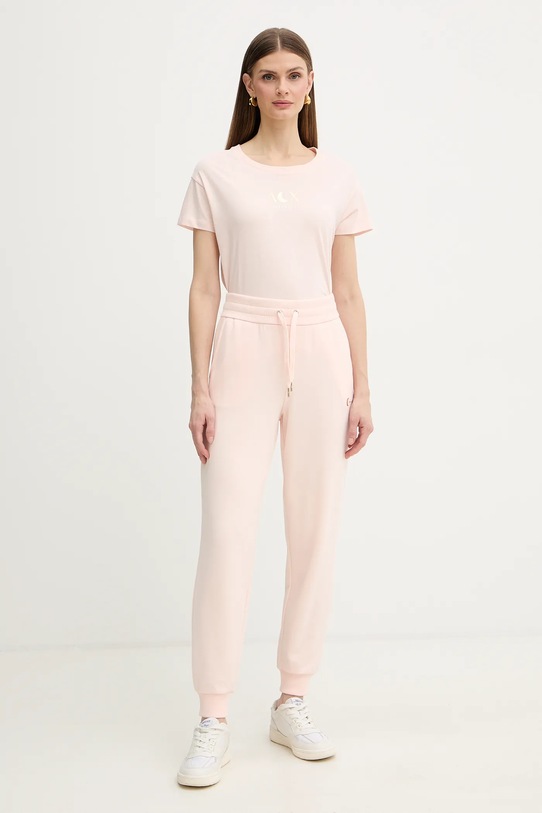 Bavlnené tričko Armani Exchange XW001850.AF10356 béžová SS26