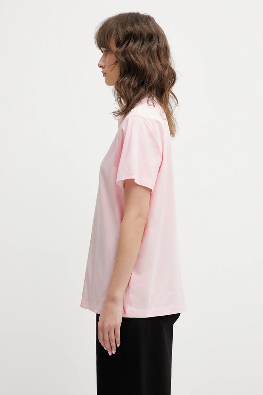 GANNI t-shirt bawełniany A1050057 A1050057 różowy SS26