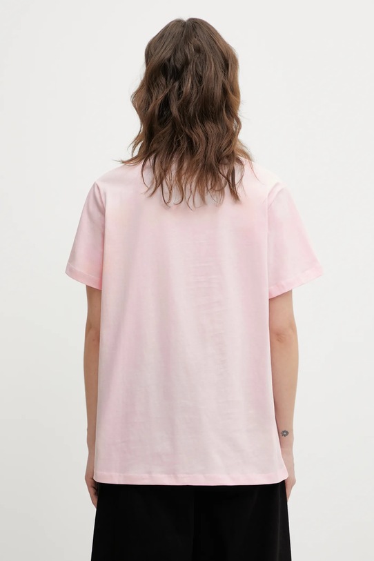 Odzież GANNI t-shirt bawełniany A1050074 A1050074 różowy