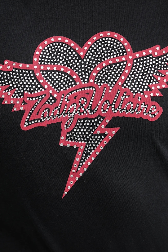 ZADIG&VOLTAIRE t-shirt bawełniany JWTS02856 czarny