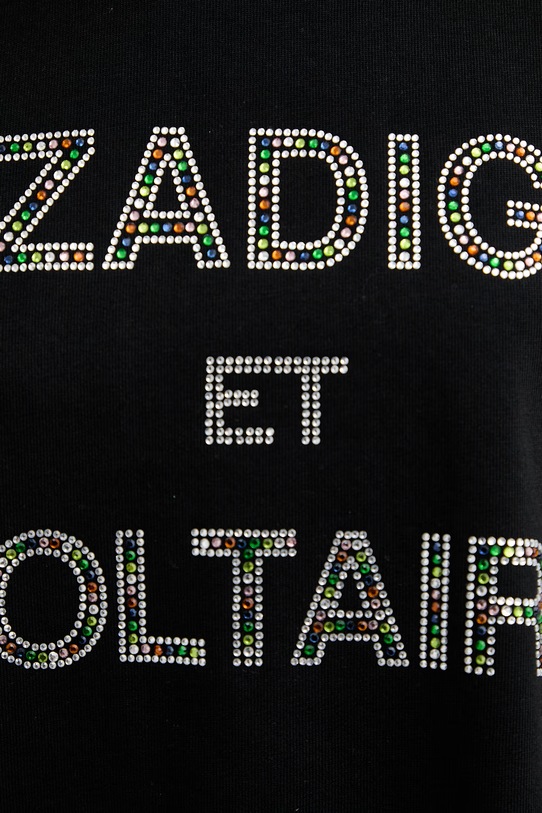 ZADIG&VOLTAIRE t-shirt bawełniany JWTS02883 czarny