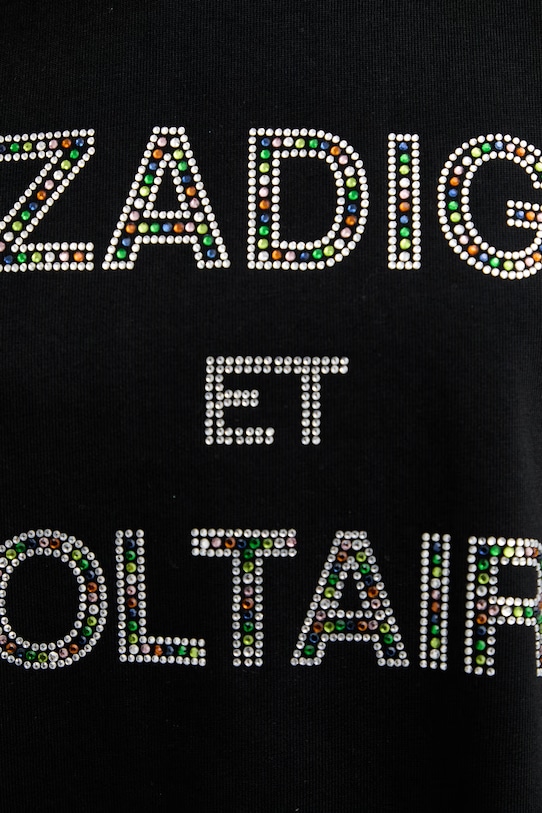 ZADIG&VOLTAIRE t-shirt bawełniany JWTS02883 czarny