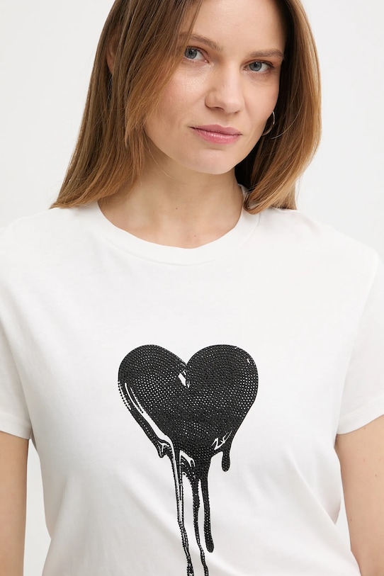 ZADIG&VOLTAIRE t-shirt bawełniany biały JWTS02858