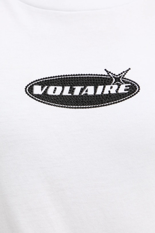 ZADIG&VOLTAIRE t-shirt bawełniany JWTS02840 biały