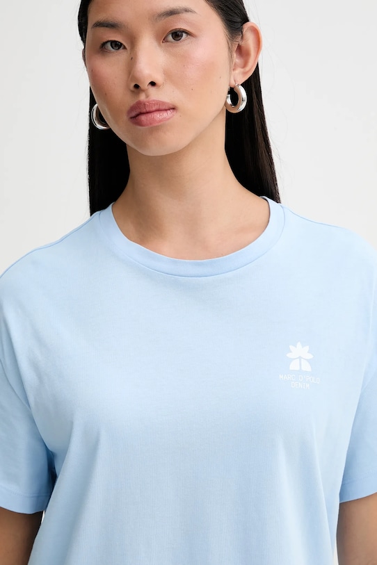 Marc O'Polo t-shirt bawełniany niebieski 5000009349