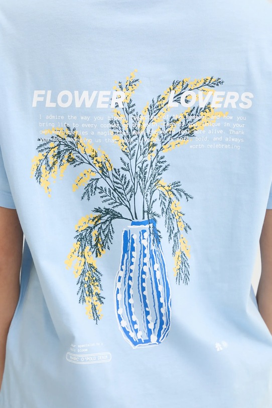 Marc O'Polo t-shirt bawełniany 5000009349 niebieski