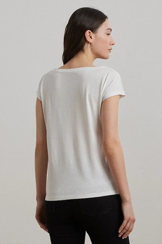 Lauren Ralph Lauren t-shirt 200748765 biały SS26