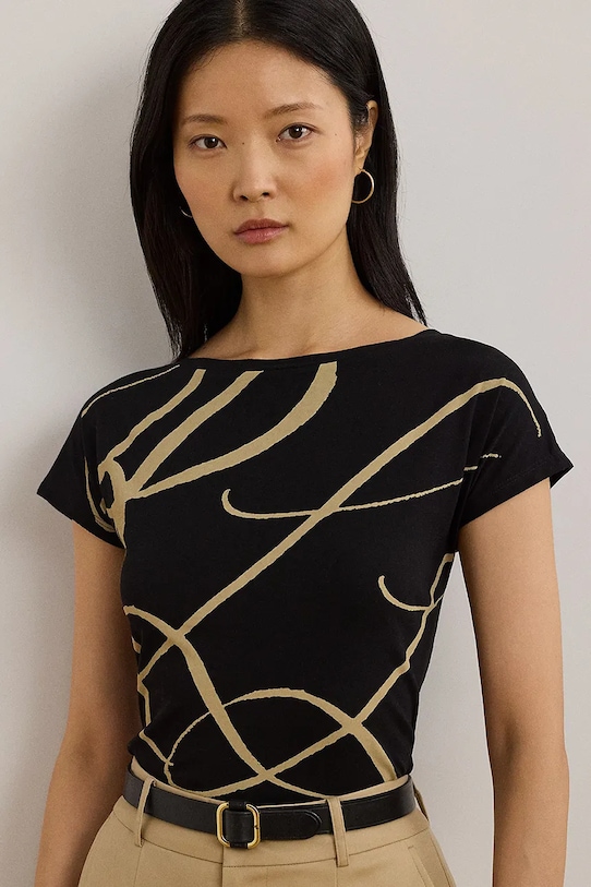 Lauren Ralph Lauren t-shirt czarny 200748765