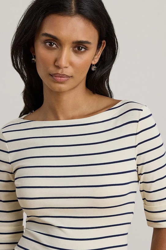 Oblačila Majica z dolgimi rokavi Lauren Ralph Lauren 200P03723 bež