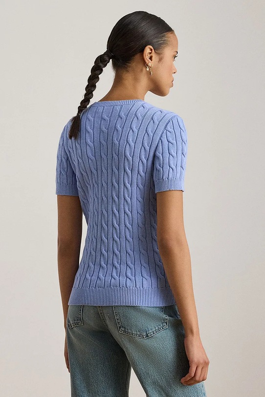 Lauren Ralph Lauren sweter bawełniany 200P07025 granatowy SS26