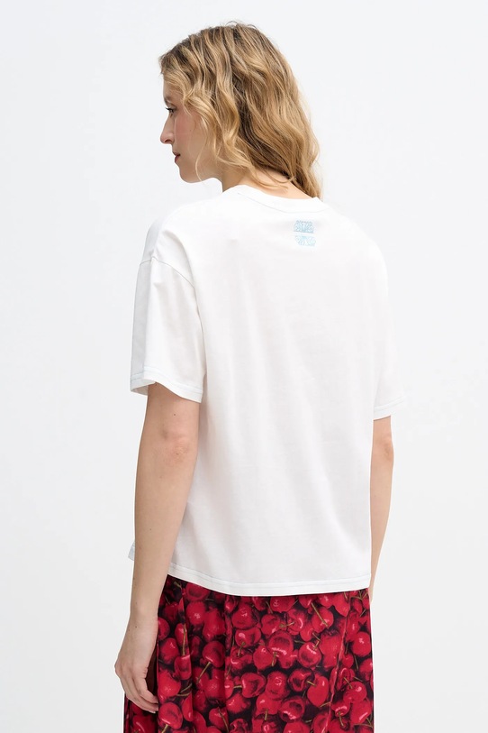 Odzież Never Fully Dressed t-shirt bawełniany Cherry Boob NFDTO2024 beżowy