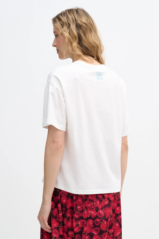 Odzież Never Fully Dressed t-shirt bawełniany Cherry Boob NFDTO2024 beżowy