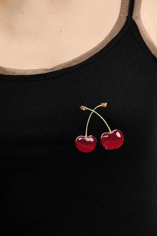 Never Fully Dressed top Cherry Teddy NFDTO2101 czarny