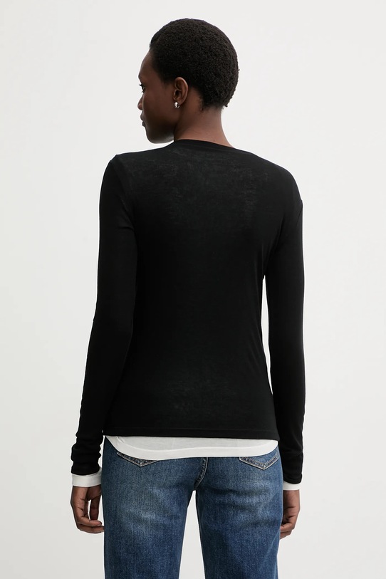 Odzież Miss Sixty longsleeve z dodatkiem wełny 2-pack 6S3SJ3360A czarny