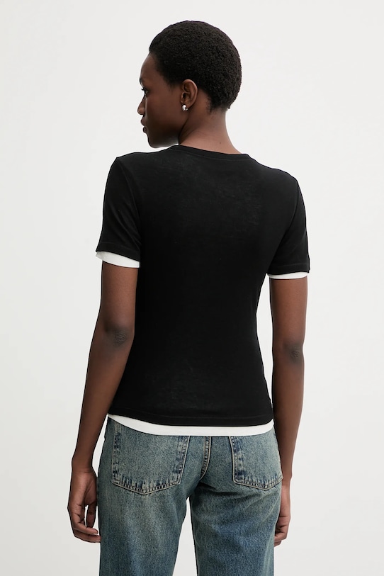 Odzież Miss Sixty t-shirt z dodatkiem wełny 2-pack 6S3SJ35400 czarny