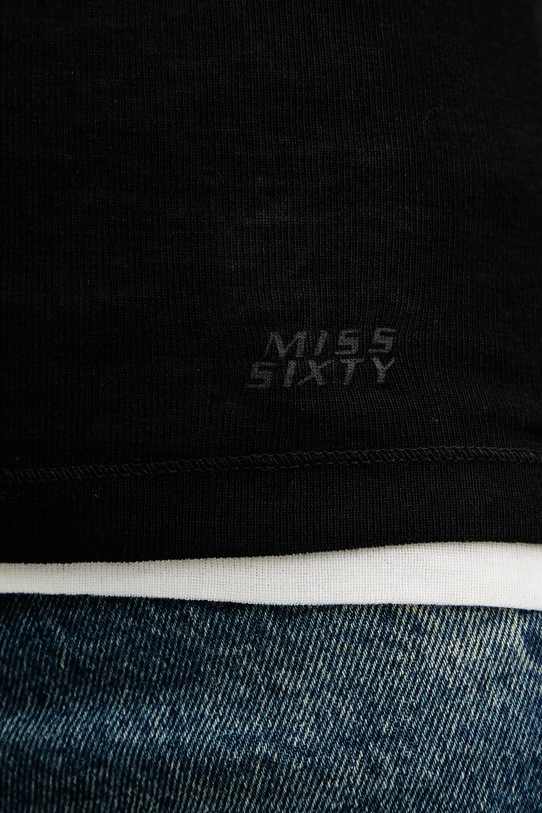Miss Sixty t-shirt z dodatkiem wełny 2-pack 6S3SJ35400 czarny