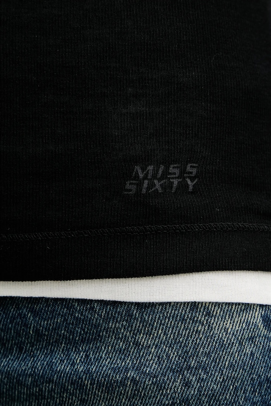 Miss Sixty t-shirt z dodatkiem wełny 2-pack 6S3SJ35400 czarny