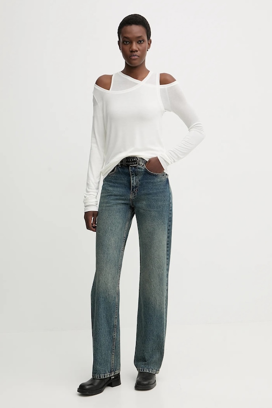 Miss Sixty longsleeve z dodatkiem wełny 6S4SJ06300 beżowy SS26