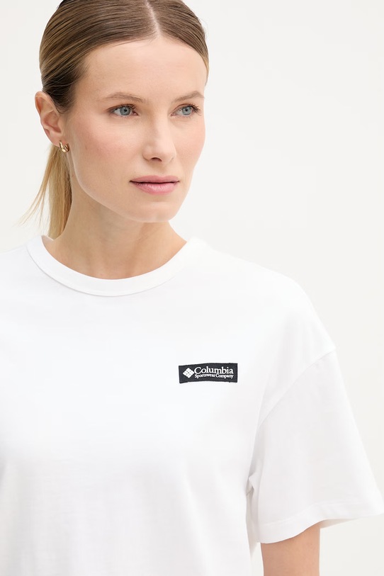 Columbia t-shirt bawełniany CSC biały 2154961