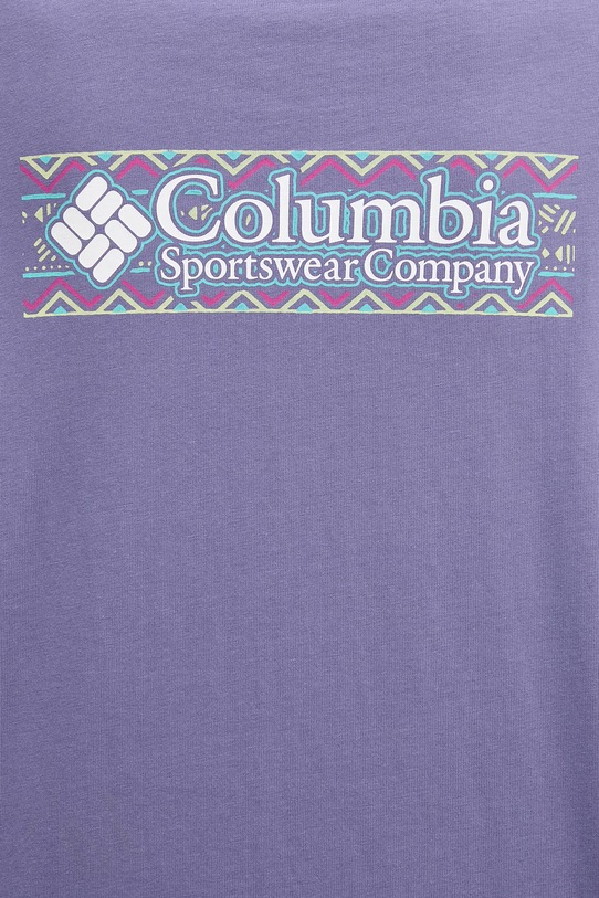 Columbia t-shirt bawełniany CSC 2154961 fioletowy