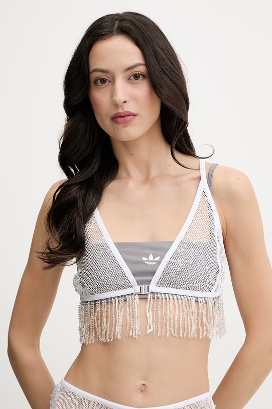 Top adidas Originals Sunset Rythms στάμπα γκρί HZ1005