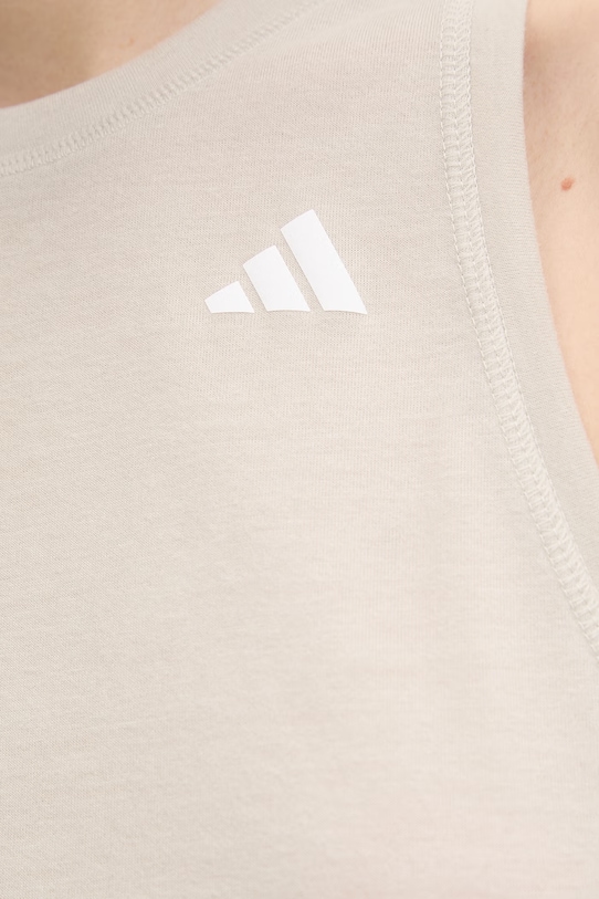 adidas Performance top treningowy We Tank JC9557 beżowy