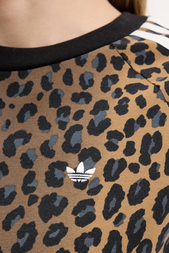 adidas Originals t-shirt Cali JW7304 brązowy