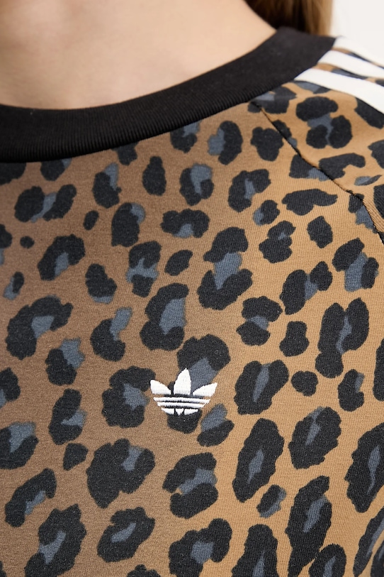 adidas Originals t-shirt Cali JW7304 brązowy