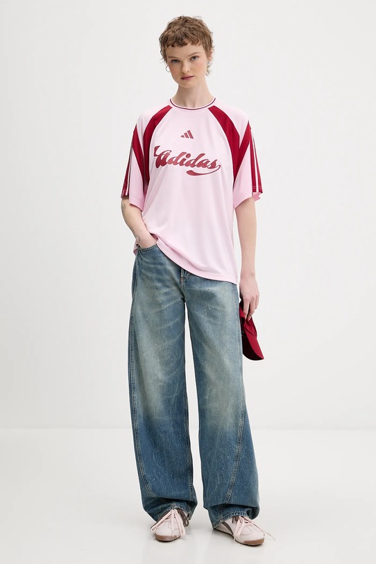 adidas t-shirt House of Tiro JY7624 różowy SS26