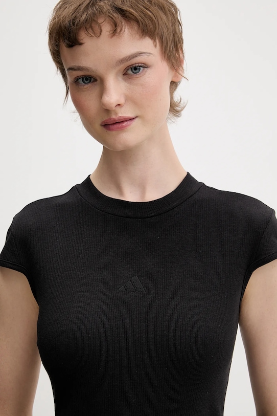 adidas t-shirt Essentials Rib Cap czarny JZ0278