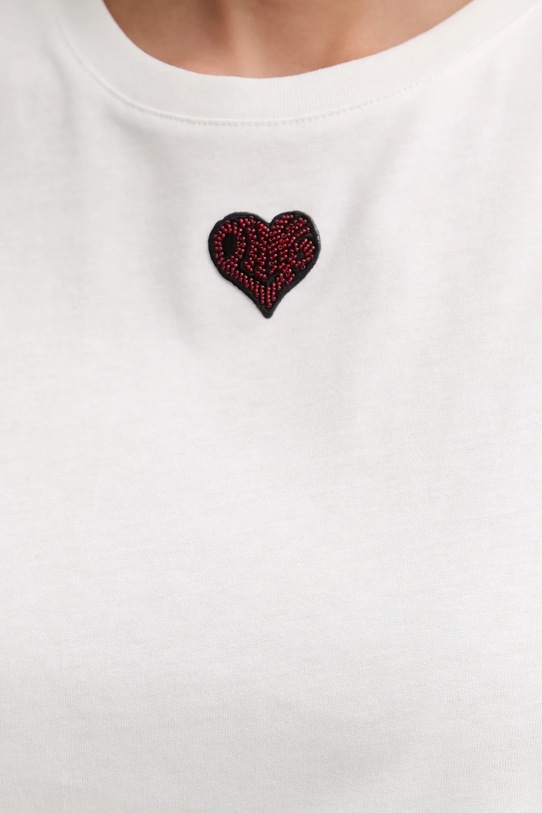 Βαμβακερό τοπ Pinko 105741.A326 λευκό