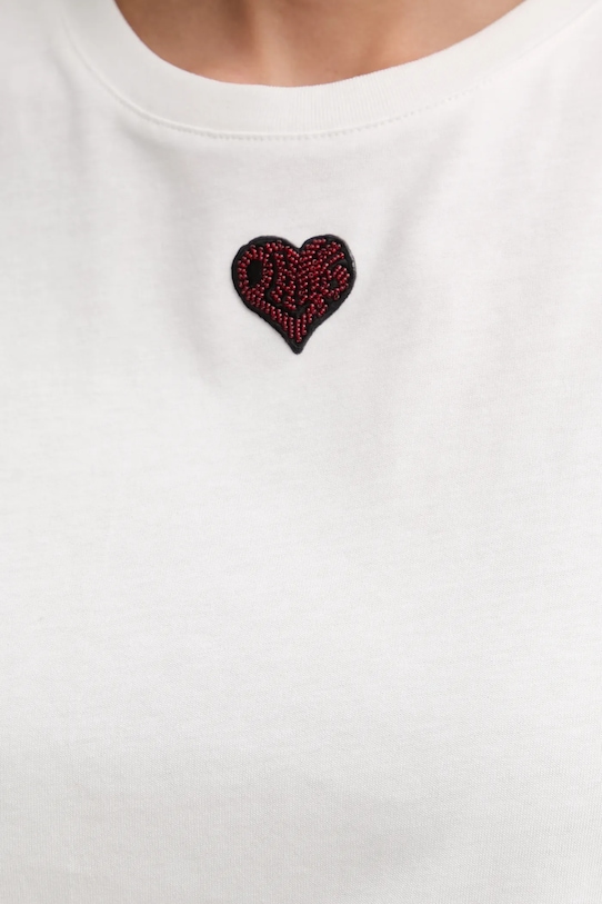 Βαμβακερό τοπ Pinko 105741.A326 λευκό