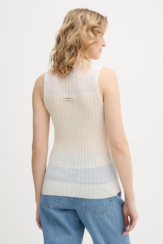 Odzież Pinko top z dodatkiem wełny 106318.A34B beżowy