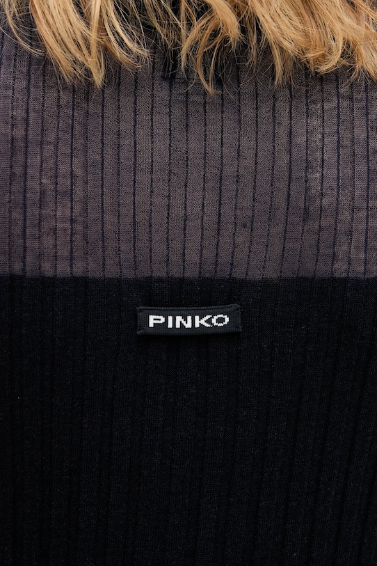 Pinko top z dodatkiem wełny 106318.A34B granatowy