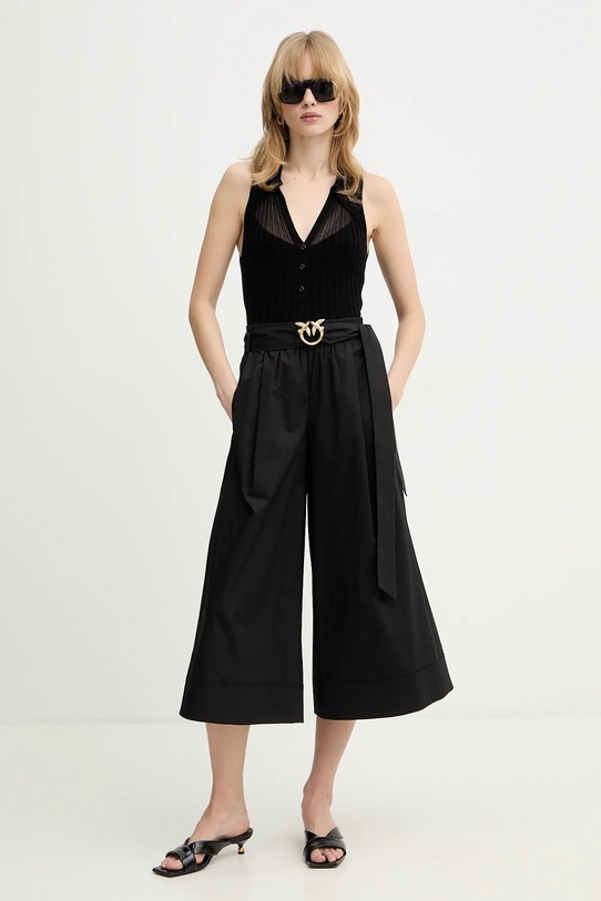 Top s příměsí vlny Pinko 106318.A34B černá SS26