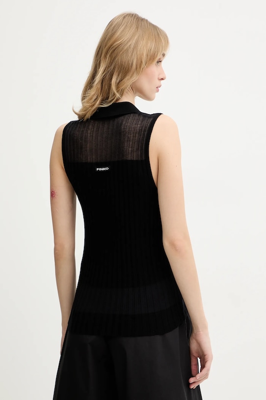 Odzież Pinko top z dodatkiem wełny 106318.A34B czarny