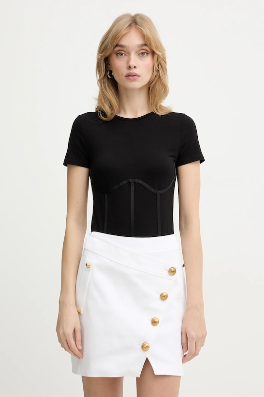 Pinko body z elastanem czarny 106487.A36I