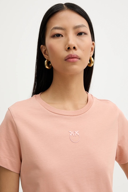 Βαμβακερό μπλουζάκι Pinko πορτοκαλί 100355.A339