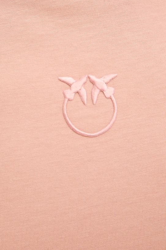 Βαμβακερό μπλουζάκι Pinko 100355.A339 πορτοκαλί