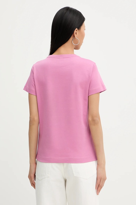 Ρούχα Βαμβακερό μπλουζάκι Pinko 100355.A339 ροζ