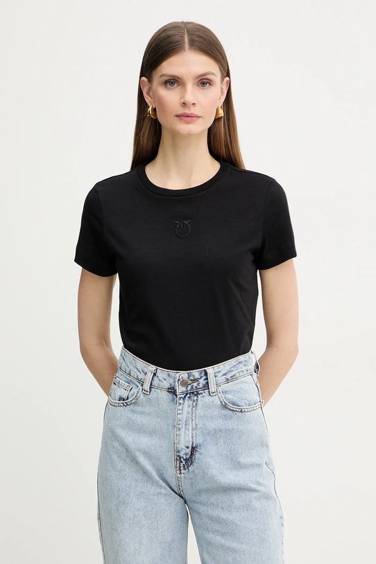 Pinko t-shirt bawełniany bawełna czarny 100355.A339