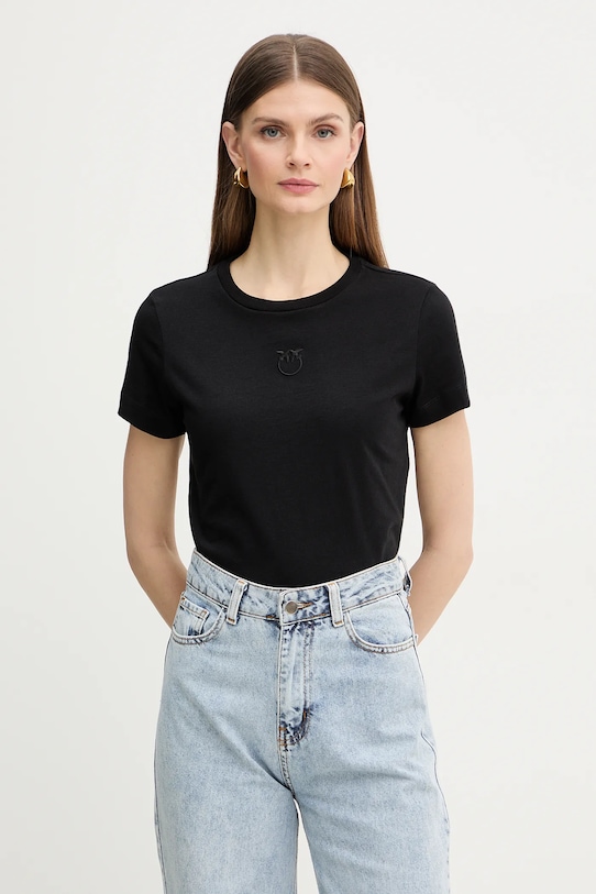 Pinko t-shirt bawełniany bawełna czarny 100355.A339
