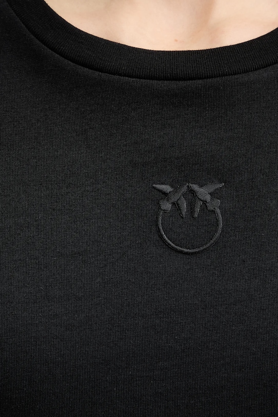 Pinko t-shirt bawełniany 100355.A339 czarny