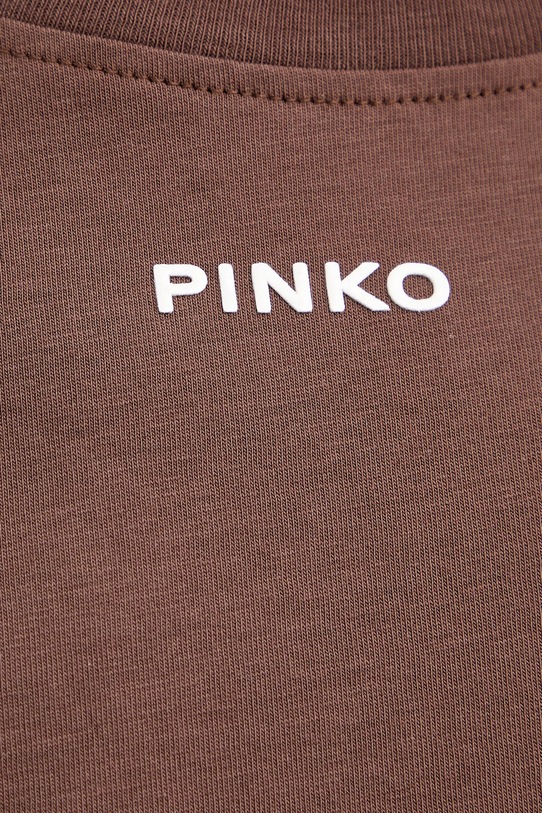 Bavlněné tričko Pinko 100373.A34F hnědá