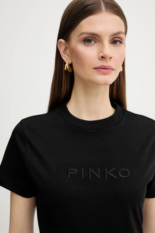 Pinko t-shirt bawełniany czarny 101752.A339