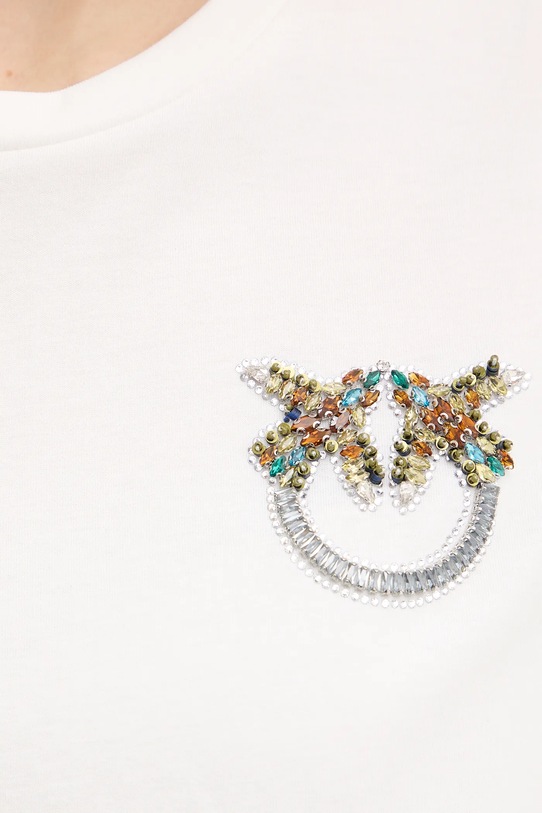 Pinko t-shirt bawełniany 105526.A33F biały