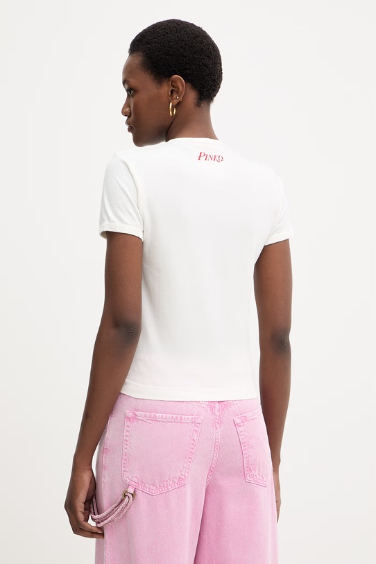 Oblečení Bavlněné tričko Pinko 105728.A33P béžová