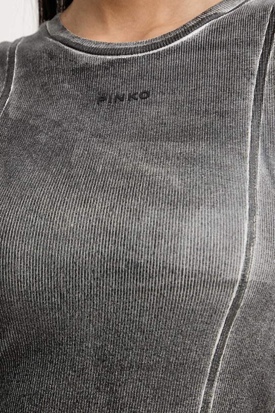 Pinko top dámsky s bavlnou 106545.A37I sivá