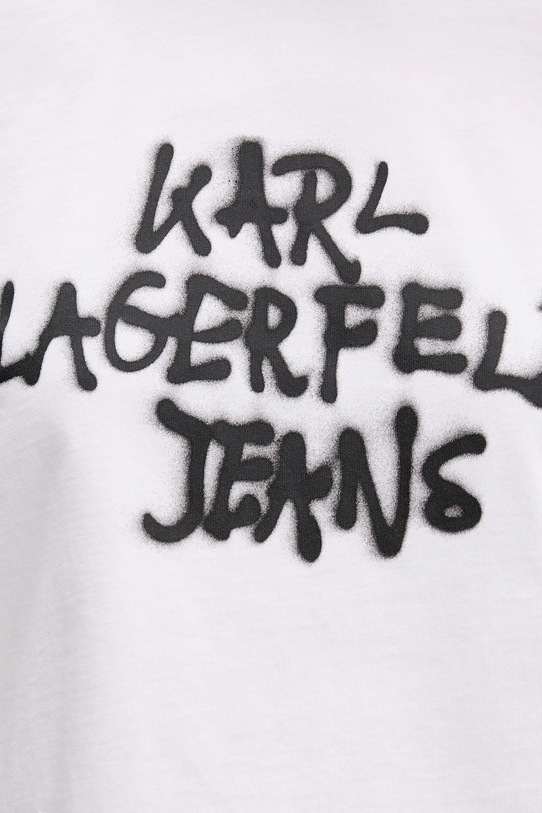 Karl Lagerfeld Jeans t-shirt bawełniany B1W17054 biały