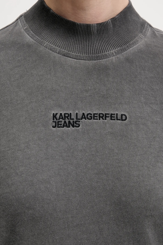Karl Lagerfeld Jeans tricou din bumbac B1W17060 gri